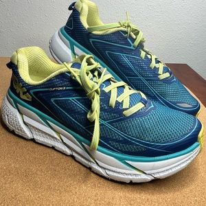 HOKA ONE ONE CLIFTON 3 RUNNING SHOES - WOMEN'S SIZE 8.5